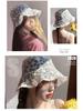Women's Korean-Style Flower Lace Fisherman Hat with Face-Covering, Trendy Summer Sun Protection