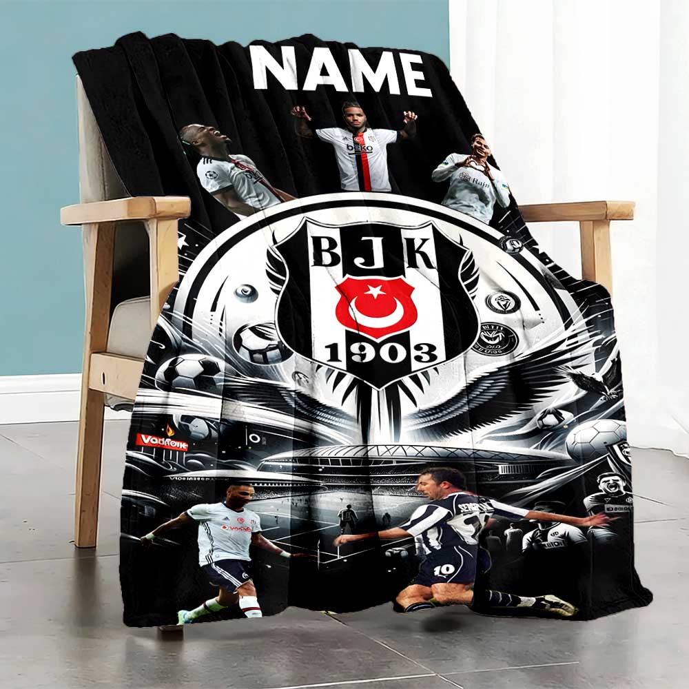 Ikta Crest Legacy Customize Your Name Blanket Throw Customizable Blanket Soft Warm Cozy Perfect for Office Chair Chair Office Bedding for All Occasion