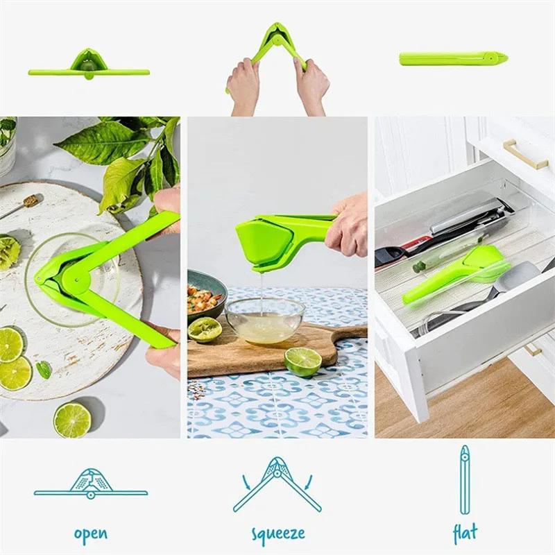 1PC Easy Squeezing Manual Lemon Juicer Citrus Juicer That Folds Flat for Space-Saving Storage Lemon Squeezer