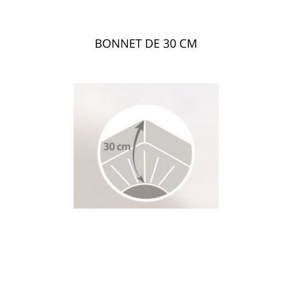 Drap housse - 100% Coton Bio - 57 fils - 160x200 cm - Gris foncé