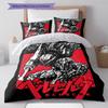 Juego de Ropa de Cama con Estampado de Dibujos Animados Colcha Funda de Colcha Funda de Almohada Decoración del Hogar Regalo de Cumpleaños (1 * funda nórdica + 2 * fundas de almohada, sin núcleo)