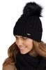 Capri Women' Winter Hat With Pompom, Black