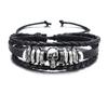 Retro Metall Punk Dödskalle Nötskinn Armband - Europeisk & Amerikansk Stil för Män