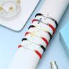 Adjustable Woven Crucifix Bracelet for Fashionable Couple Braided Rope Handchain Trendy Unisex Wristband Accessories