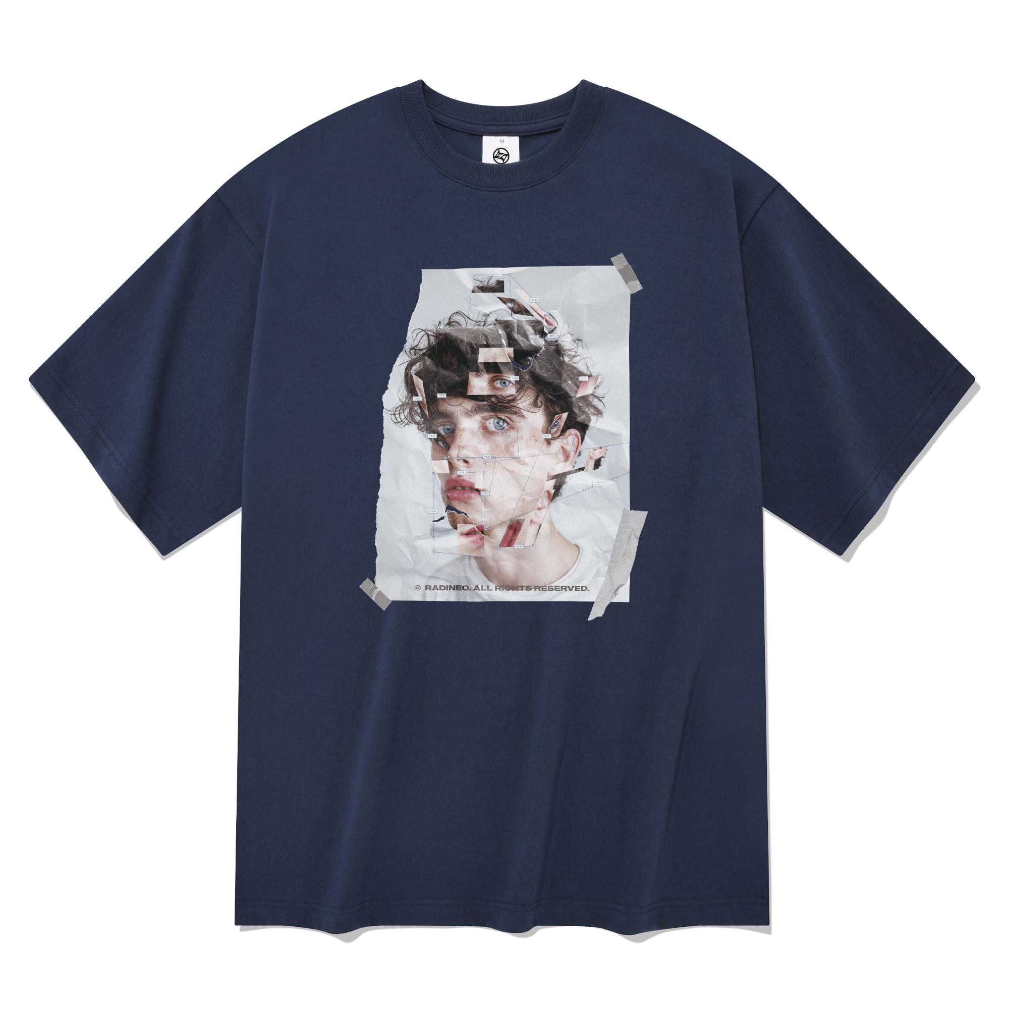 Radineo Face Short Sleeve T-Shirt Navy Navy (Navy)/L