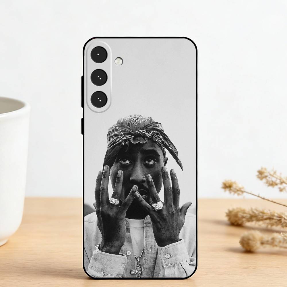 2Pac T-Tupac Shakur Rap Rapper Handyhülle Für Samsung Galaxy A73,A72,A71,A70,A53,A52,A51,Andere Weiche Schwarze Hülle
