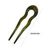 Wavy U Shaped Hair Stick for Stylish Hairstyles Elegant 2 Prong Updo Pin for Women Girls Handmade Headwear Accessories