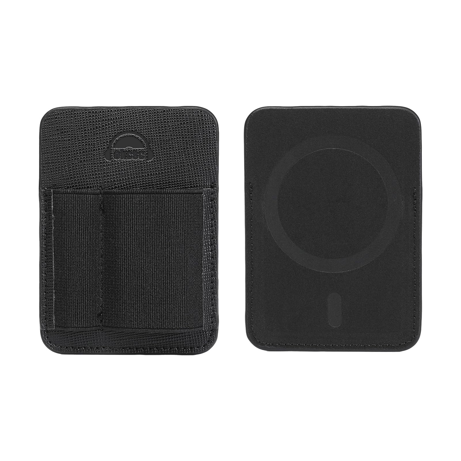 okcsc DAC Storage Case, DAC Pocket, Headphone Amplifier, Portable Amplifier Case, Magnetic Closure, Leather Case, Securely Holds, Double Pocket, Black