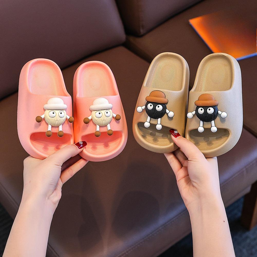 Boys' Shoes, Girls' Cartoon Style - Cute Anti-slip Indoor Soft-soled Flip-flops
