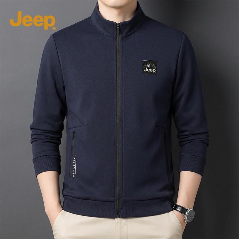Jeep Men s Stand-Collar Zip-Up Sweatshirt XL