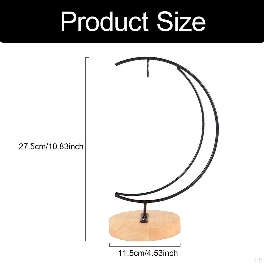 Banana Hanger with Wooden Base for The Kitchen Counter