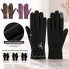 Thickened Warm Touch Screen Gloves Windproof Cold Proof Flip Finger Gloves  Autumn Winter