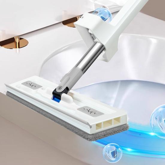 Stainless Steel Long Handle Mini Mop 360 Degree Rotatable Mop Head Flat
