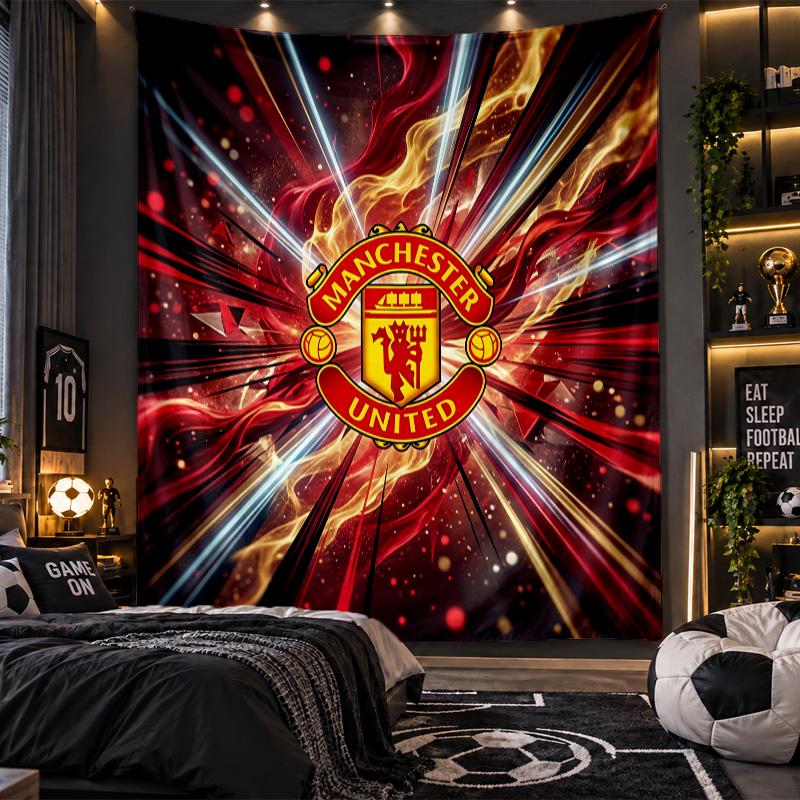 Wandbehang Tapisserie Manchester United Drucktuch für Wohnzimmer Schlafzimmer Heimdekoration