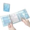 Refillable Clear Pvc Loose Leaf Notebook Fold Accordion Journal Aesthetic Pocket Planner