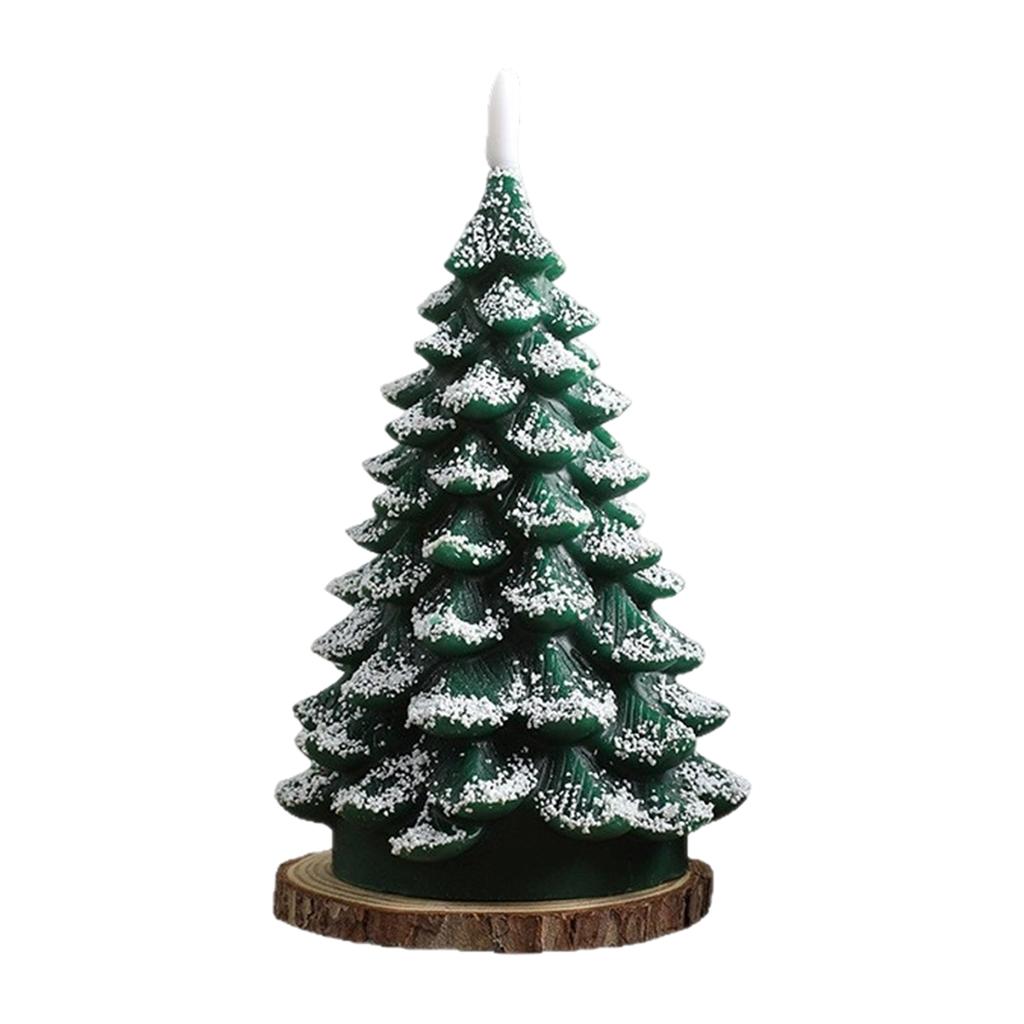 Christmas Tree Small Night Light Electronic Candle Lamp for Festive Holiday Home Decor