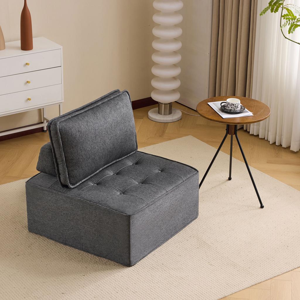 Single sofa, small seating set, living room armchair, bean bag, sofa for bedroom, guest room or children's room