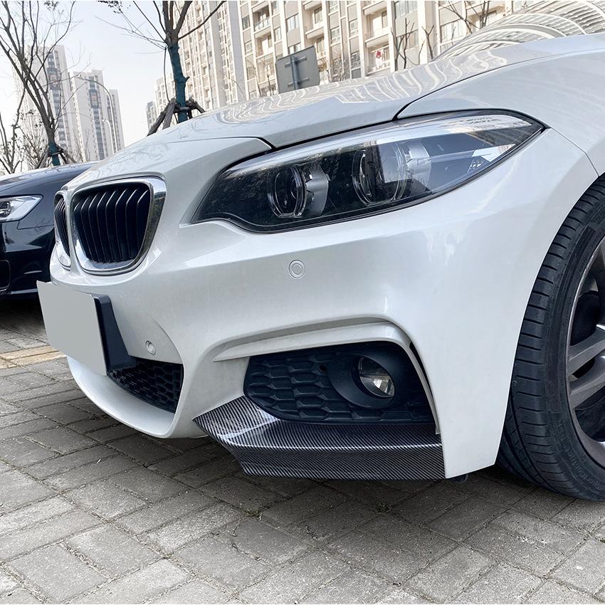 Car Front Bumper Splitter Diffuser Spoiler For BMW 2 Series F22 F23 M235i M240i 218i 218d 220i 220d M-Sport 2014-2021