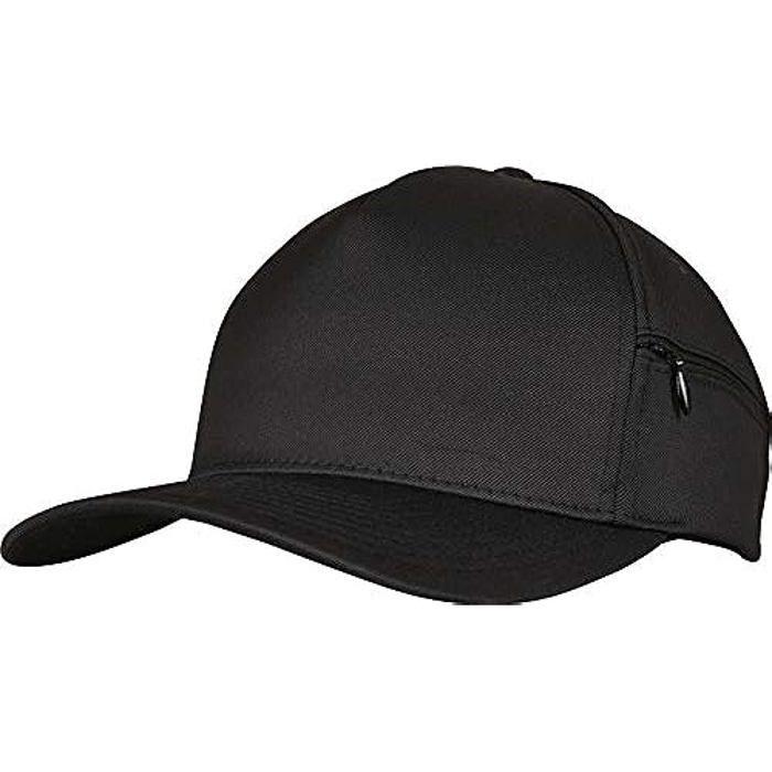 Chapeau Flexfit 110 Pocket Mixte - FLEXFIT - Noir - Visière Pré-courbée Et Fermeture Pratique