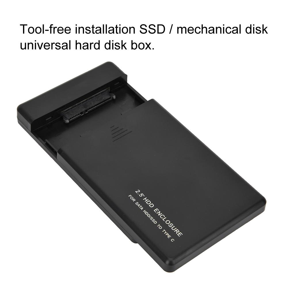 2.5in for Type C SATA3 Solid State Disk Mechanical External Hard Disk Box (Not Inclube Hard Disk)