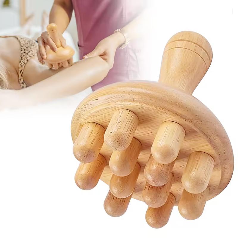 Wooden Mushroom Massager Manual Massage Tool Wood Mushroom Massage Tools Muscle Tension Local Fat Gua Sha 1/2/3/4/5PCS