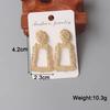 Square Long Hanging Earrings for Women Colorful Enamel Geometric Statement Dangle Earrings Girls Drop Earrings pendientes