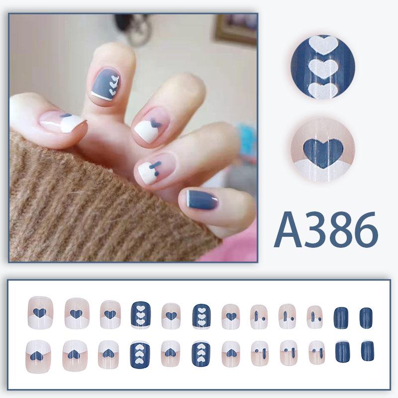 

Румяна Накладные типсы для ногтей - Популярный европейско-американский французский стиль