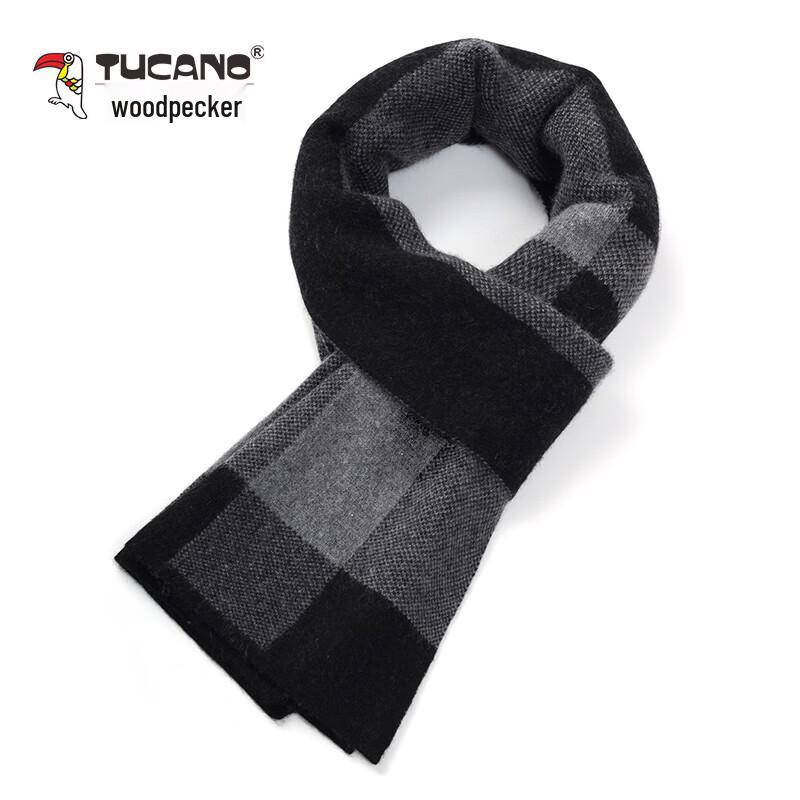 Woodpecker Men's Luxury Cashmere Blend Winter Scarf