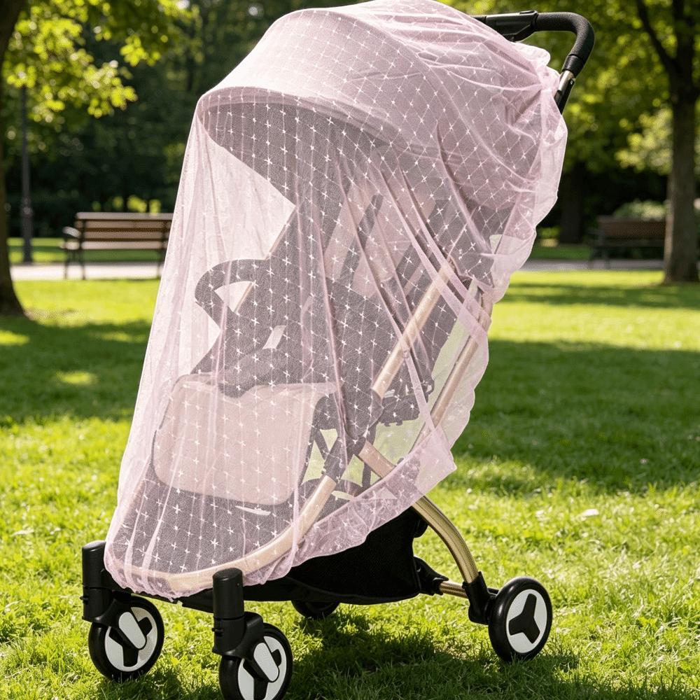 Dense Mesh Pram Mosquito Net Full Coverage Baby Stroller Mesh Cover Infants Protection