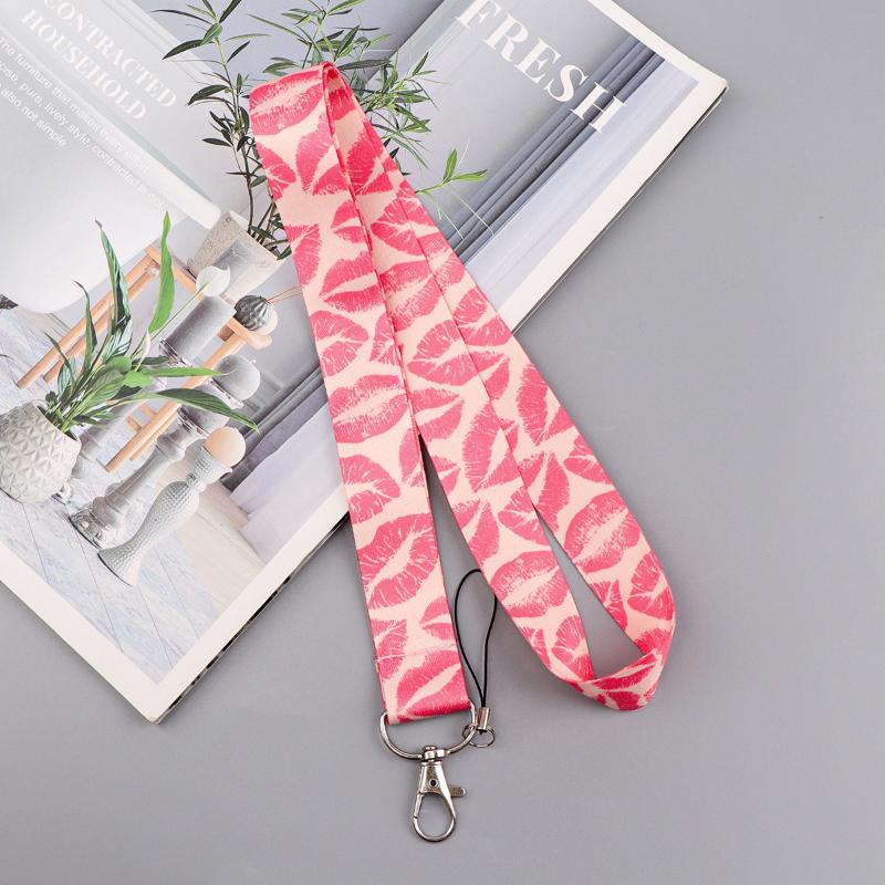 Heart Credential Holder Minimalist Style Lanyards For Key Neck Strap For Card Badge Gym Keychain Keyring Accessories Gifts