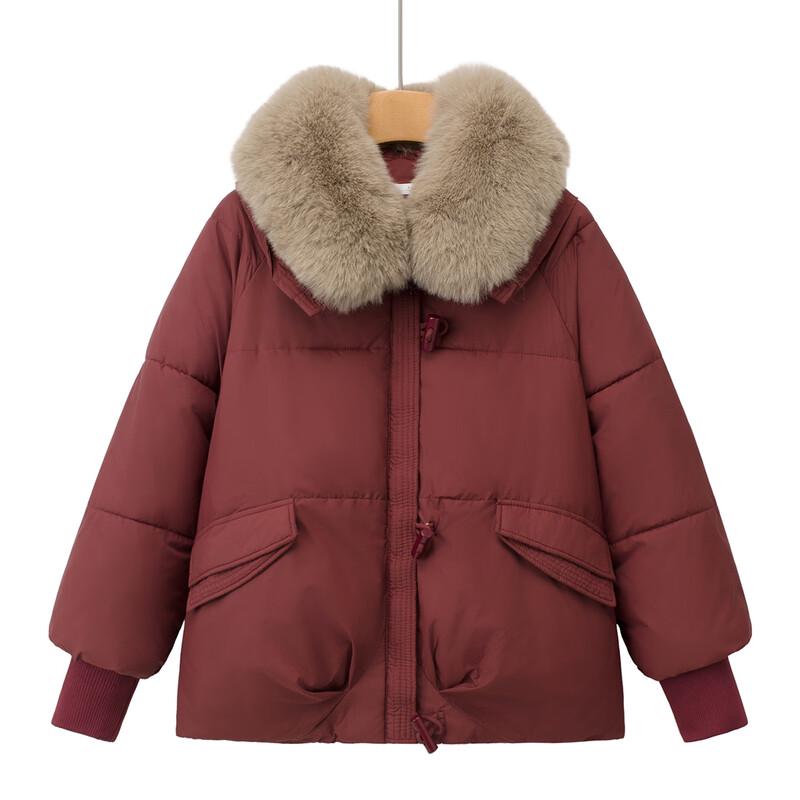 YUZHAOLIN Women s Floral Cotton Winter Jacket M