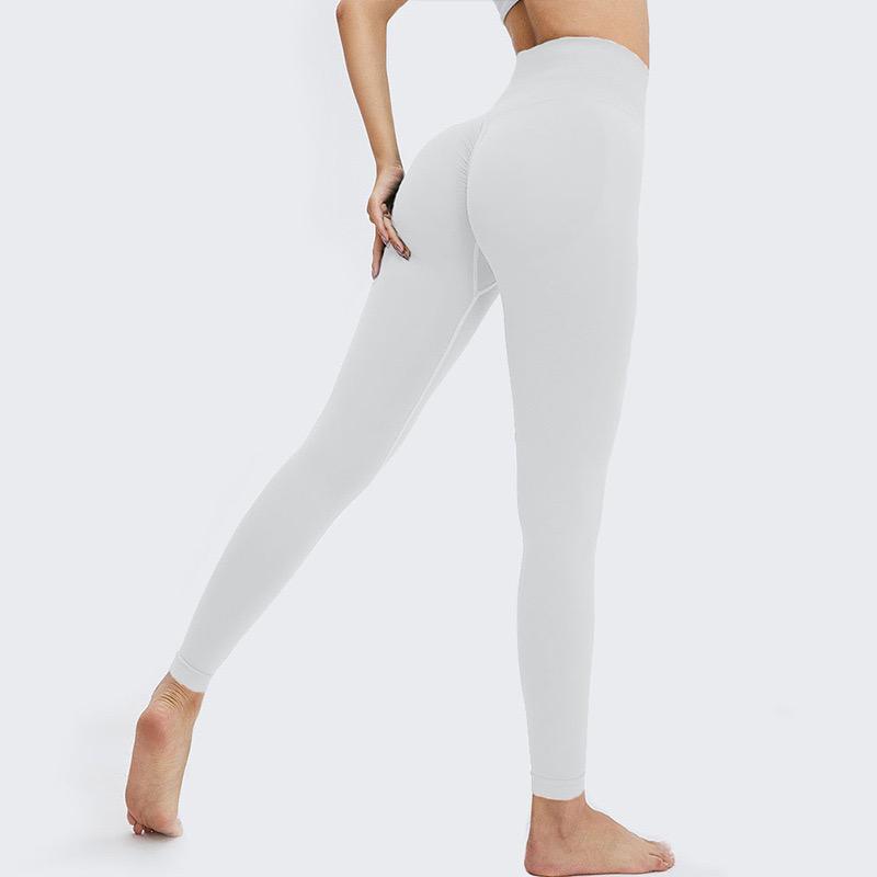Women's High Waist Smooth Sports Yoga Pants Sports Tights Perspective Yoga and Gym Running Quick Dried Pants