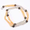 Dot Quartz Aventurine Chalcedony Gemstone Beads Necklace 3-11 Mm 18" UB-8143 UB-8143