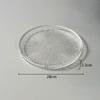 Transparent Glass Dinner Plate Restaurant Creative Flat Plate Dessert Plate Snack Plates Pasta Salad Plates Special Tableware