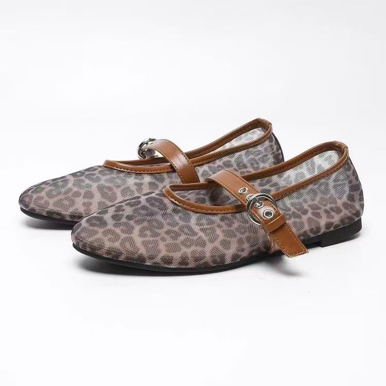 

Круглые одинарные туфли из сетчатой ткани с дышащей нескользящей подошвой, женские туфли Мэри Джейн большого размера 35-45 42 коричневый