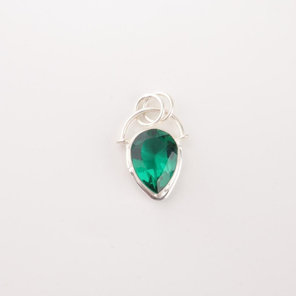 Chrome Diopside Gemstone 925 Sterling Silver Jewelry Pendant 1.01"Gift For Wife PP-56-7