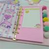 Lovely A6 Loose Leaf Notebook Refill Spiral Binder Index Inside Page Monthly Weekly To Do List Paper Stationery
