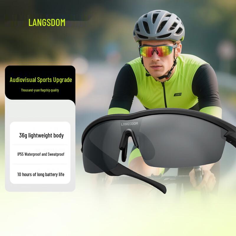 

Lanston AirNova Smart Audio Glasses with Bluetooth Earphones