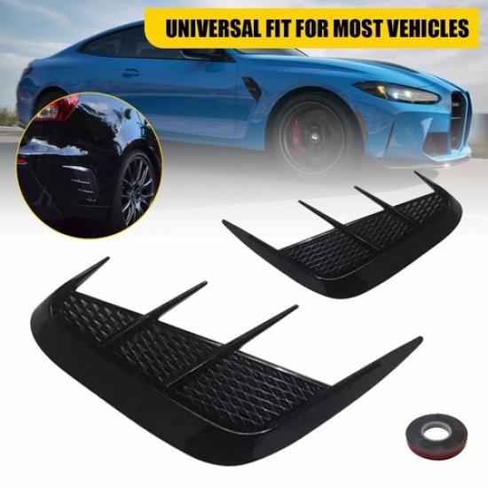 Задний бампер Спортивная боковая накладка на крыло Вентиляционная накладка Отделка Автоаксессуары Глянцевый черный