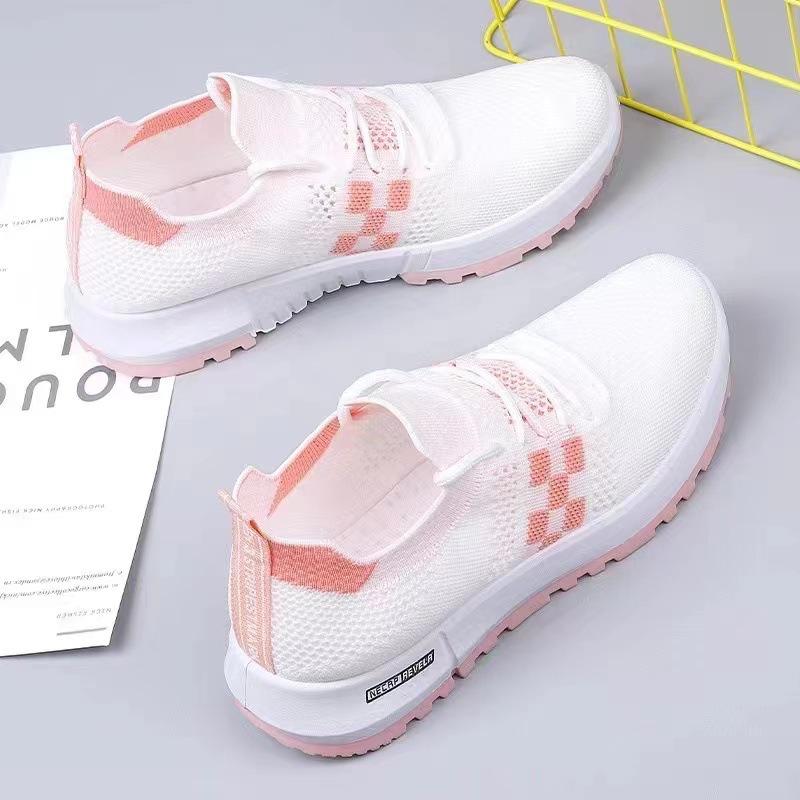 Sneakers Summer Thin Breathable Daddy Shoes Women's New Versatile Flying Weaving Coconut Shoes Women's Sports Net Shoes