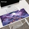 Cherry Blossom Moon Large Size Anti-slip Rubber Mouse Pad Gaming Desk Mat Keyboard Mat For Office Home Computer Stitched Edge