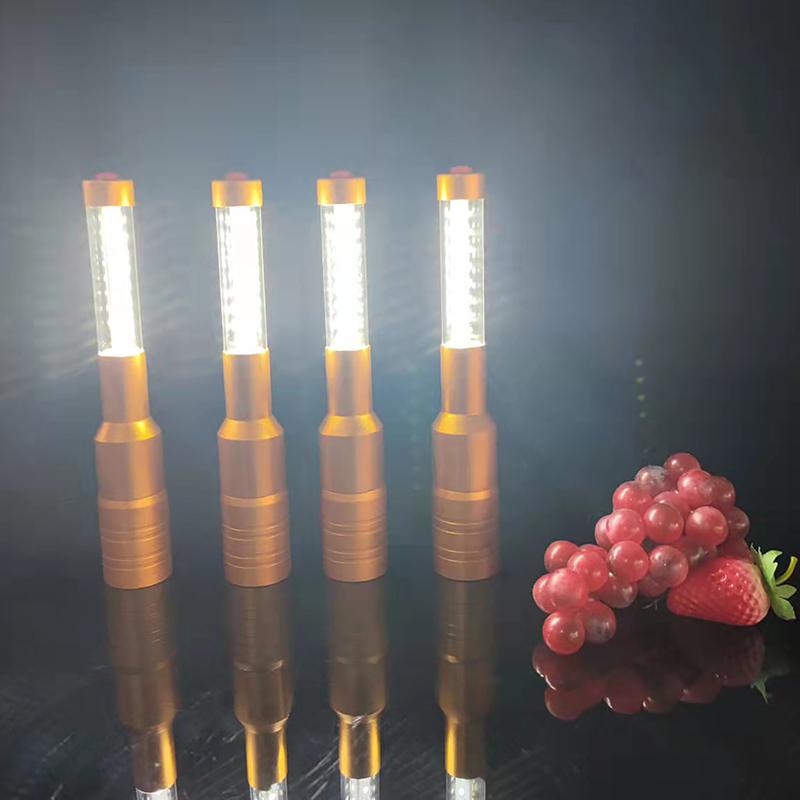 Rechargeable Bar Led Strobe Baton Light Wine Bottle Stopper Light Party Wedding Service Sparkler Disco Party Flash Stick Light