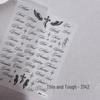 3D Embossed Angel Wing Nail & Phone Stickers - European & American Style