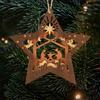 Nativity Scene Ornaments Wood Hanging Decorations Christmas Tree Mini Holiday Decors