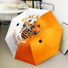 Blackpool Football Club Crest Automatic Folding Umbrella - 8-Rib Travel Umbrella with Auto Open/Close & Portable Gifts for holidays or birthdays