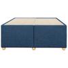 Bed Frame without Mattress Blue 120 x 190 cm Fabric