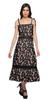 Moomaya Printed Adjustable Shoulder Strap Women Casual Sleeveless Long Dress