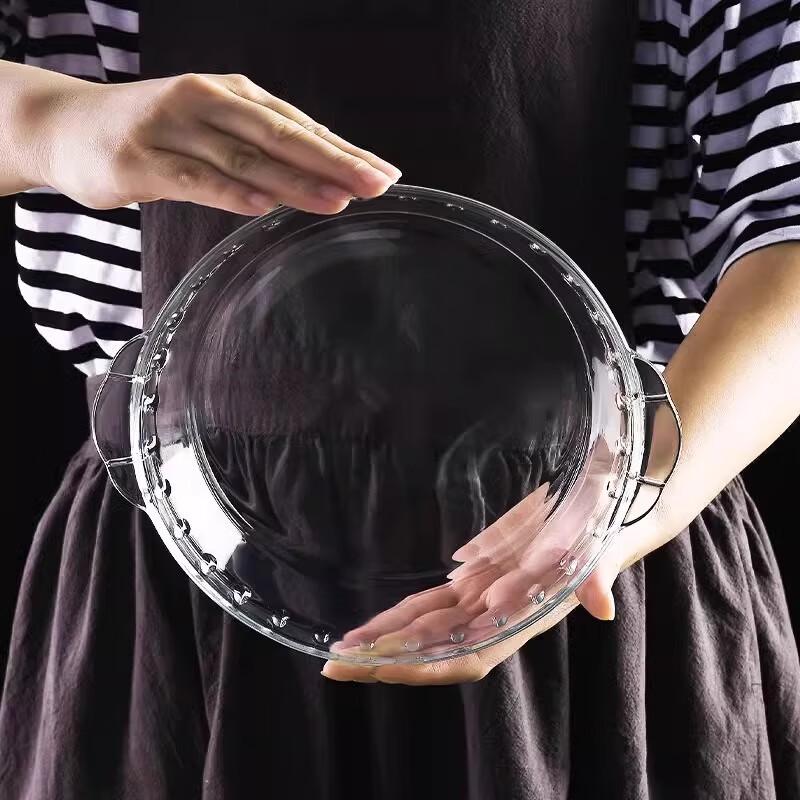 LB High-Temperature Tempered Glass Baking Plate 9 inch