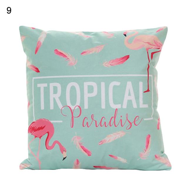 Long-legged Flamingo Series Linen Pillowcase Cushion Cover