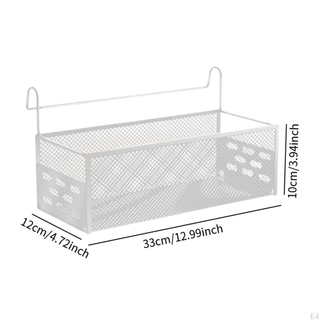 Bed Shelf Mesh Basket As Space Saving Storage Solution Made of Iron with Breathable Design